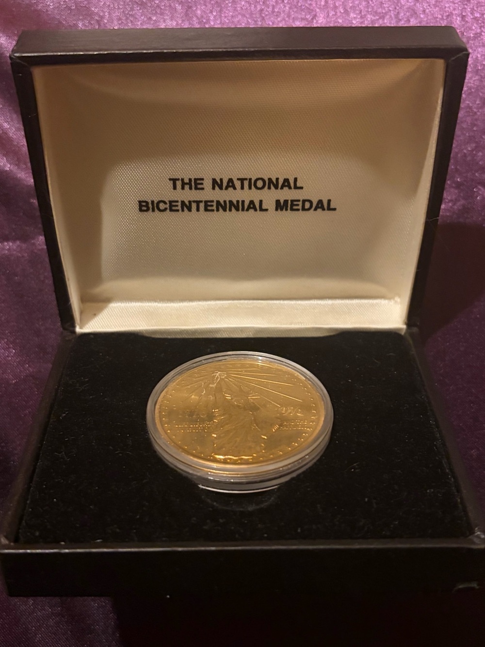 Gold National Bicentennial Medal in Presentation Box 1976